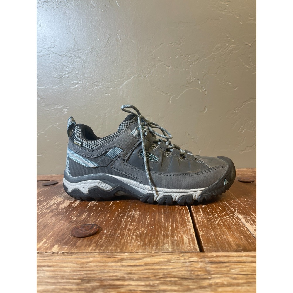 Keen Targhee III Waterproof Hiking Shoes Womens 9.5 Gray Leather Trail Outdoor